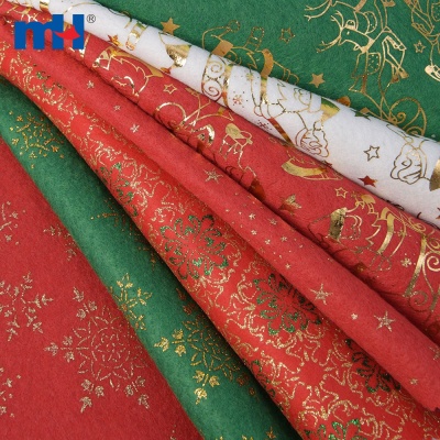 Printed Needle Punched Nonwoven Felt Fabric