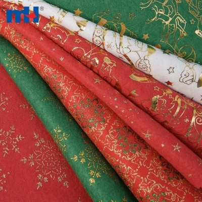 Printed Needle Punched Nonwoven Felt Fabric