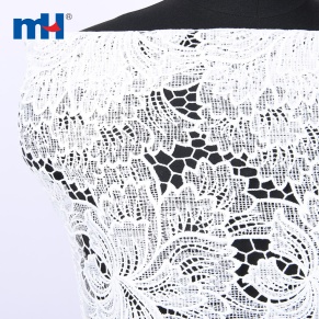 white guipure lace fabric
