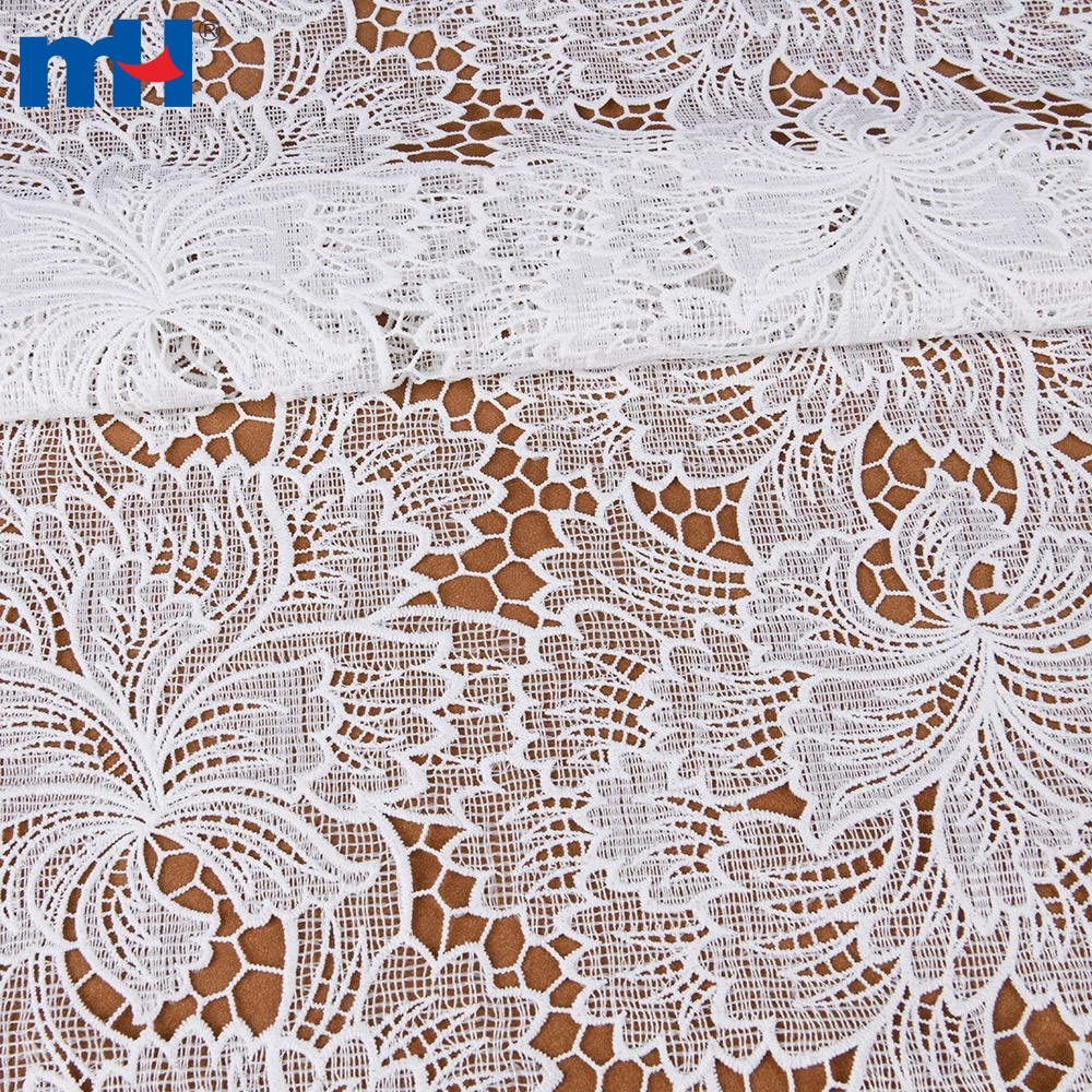 Buy Rayon Lace Fabric, Guipure Lace Material, Ivory White Wedding Dress Gown,  Cotton Embroidery Alencon Tulle Flower Sequin Lace by the Yard Online in  India - Etsy