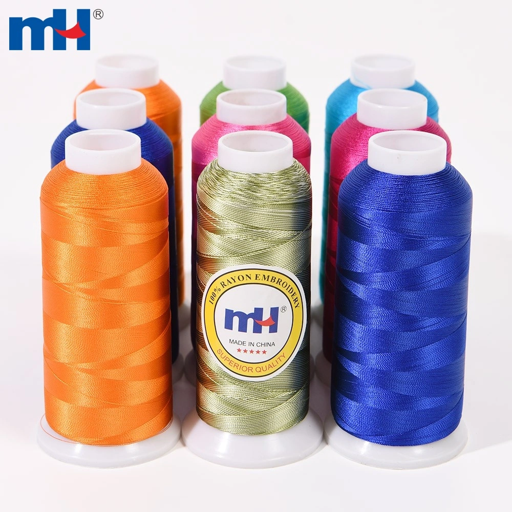 120D/2 Viscose Rayon Machine Embroidery Thread 4500yds Spools