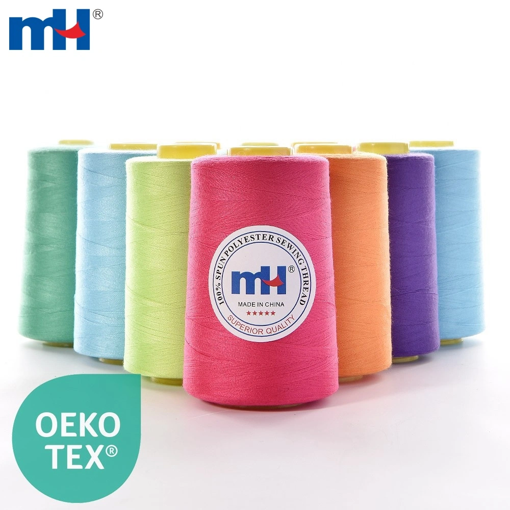 Water Resistant Dyed Spun Yarn Spun 100% Spun Polyester Sewing Threads 40/2  42/2 5000 Yard 8000 Yard Sewing Machine Thread - China Yarn and Thread  price