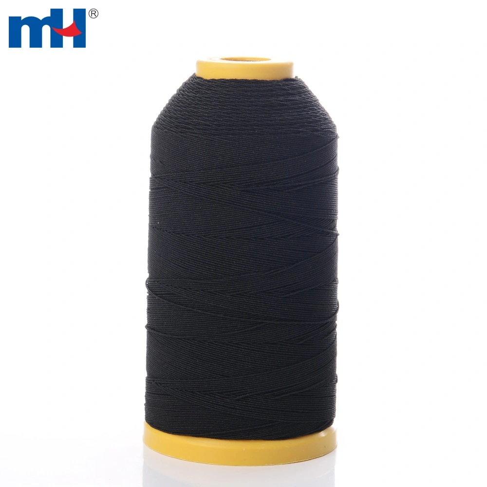 37 400g per Cone Black Latex Elastic Yarn Thread for Socks