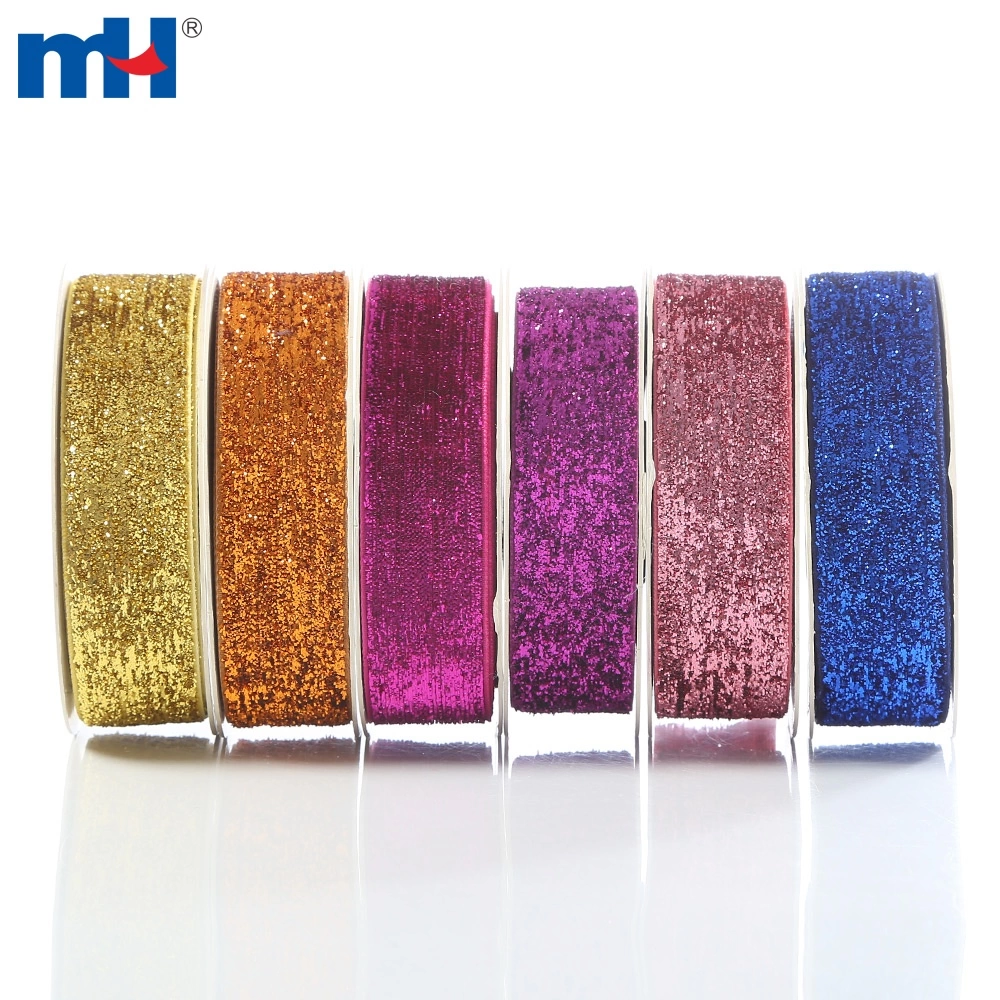 Glitter Velvet Ribbon-Jewellery-Wedding-Christmas-Gift Wrap Assorted Colour