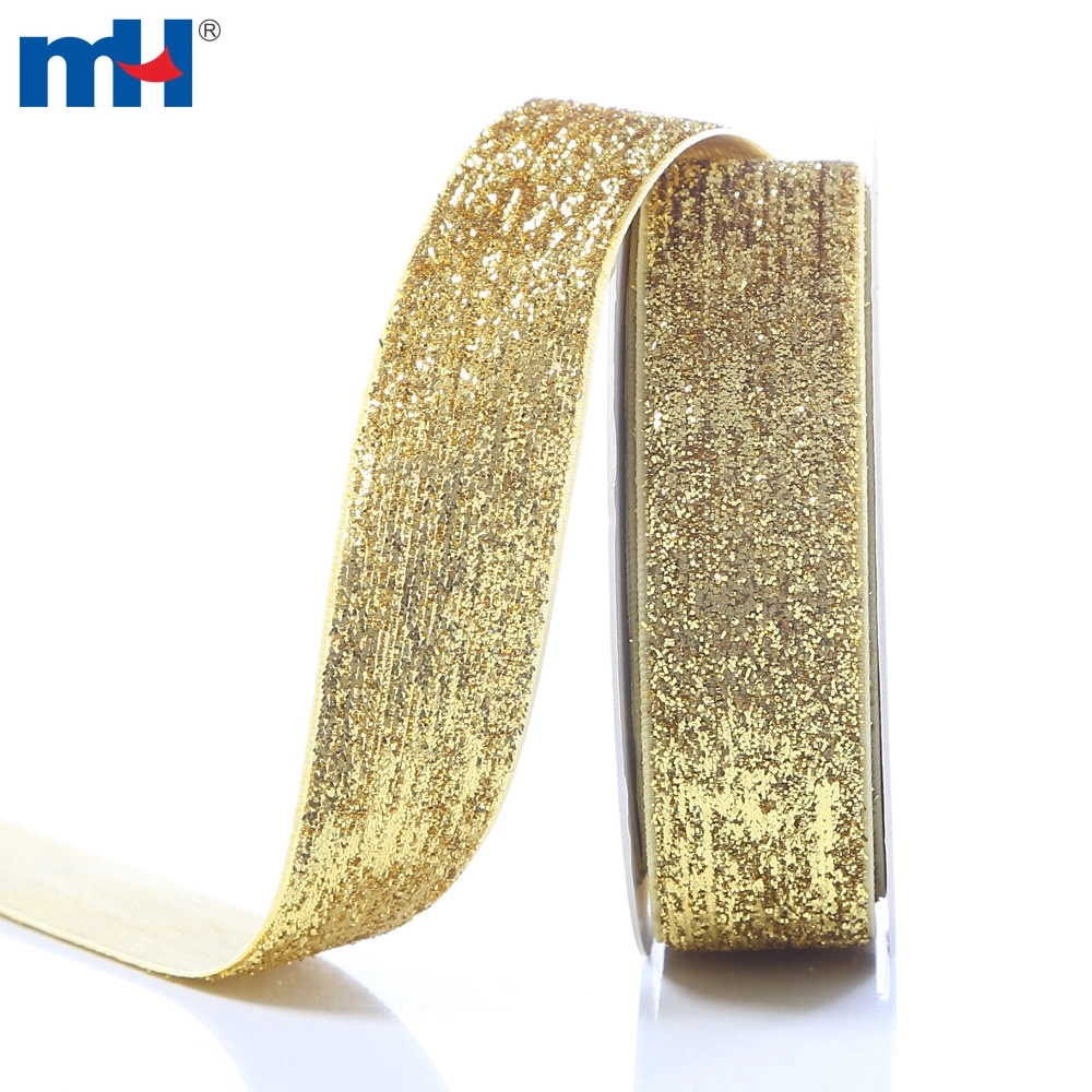9m Gold Shiny Velvet Ribbon Single Face Sequin Velour Trim Webbing DIY  Clothes