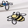 Bee Embroidered Cotton Poplin