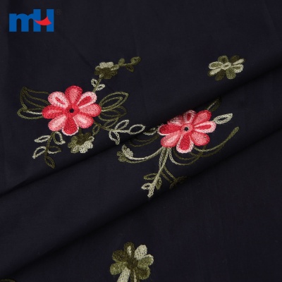 Embroidered Chain Stitch Fabric