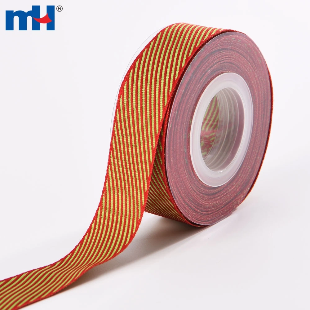 Polyester Ruffled Ribbon Tape With Embroidered Jump Dots 25mm