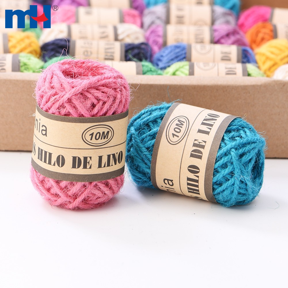 2mm Color Natural Jute Rope Hemp Twine Rope For Diy