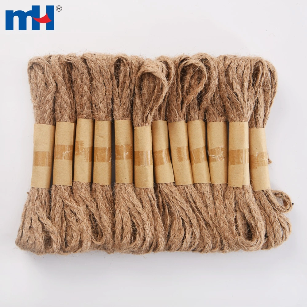 6mm Natural Braided Burlap Twine Flat Rope