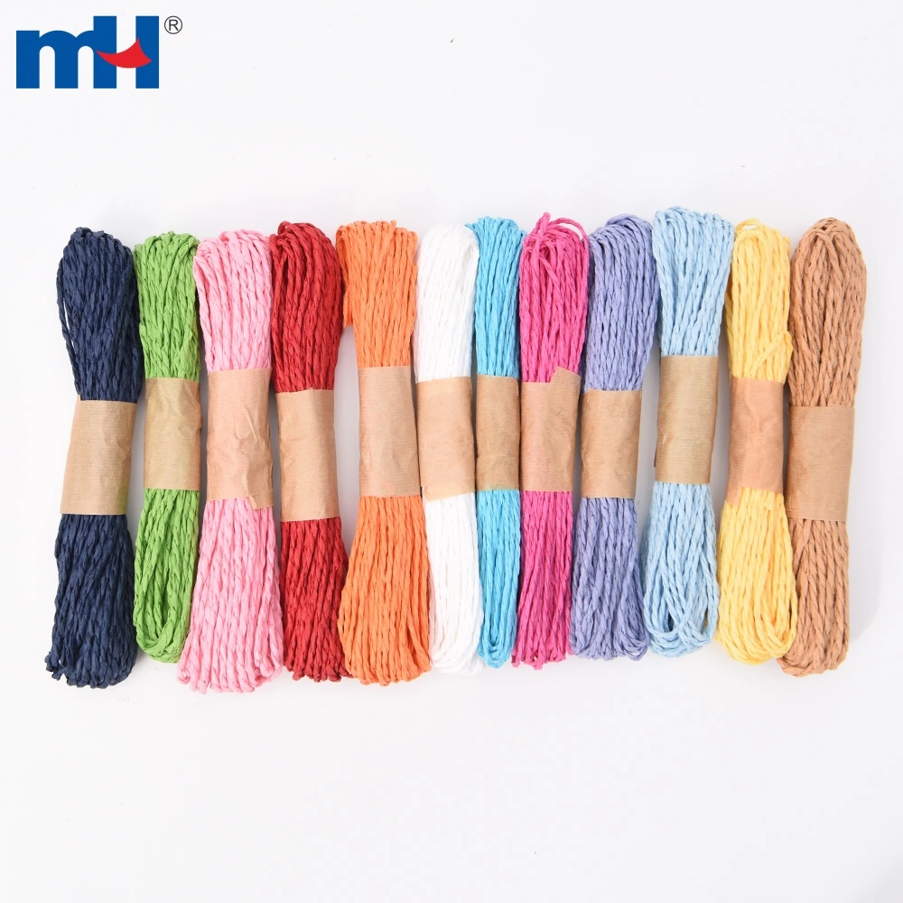 Colourful DIY Twisted Raffia Craft Paper Rope