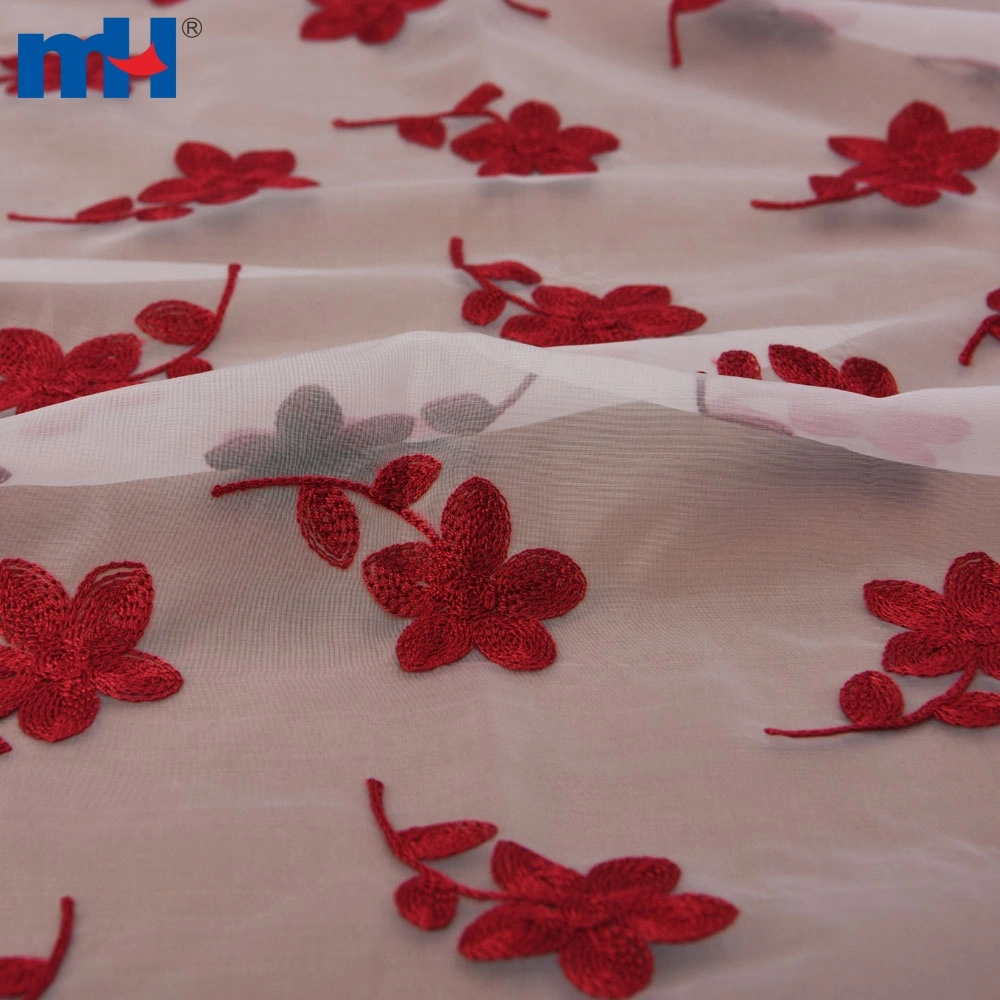 kain organza jahitan rantai
