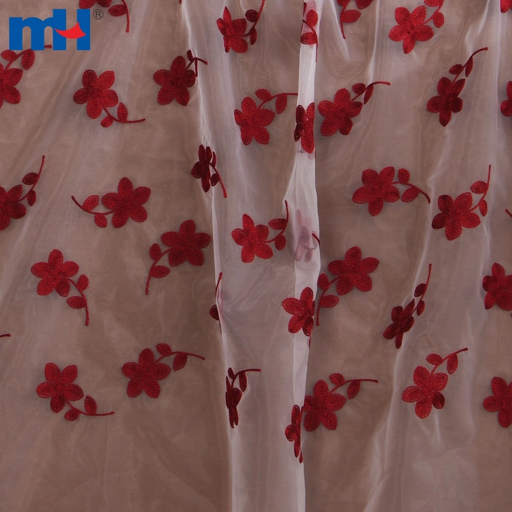 organza bordir jahitan rantai