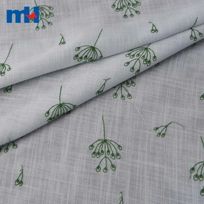 Embroidered Cotton Lace Fabric