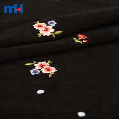 Embroidered Velvet Fabric
