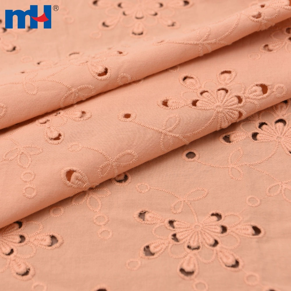 100 Cotton Eyelet Embroidered Floral Dress Fabric 100 Cotton Eyelet Embroidered Floral Dress Fabric