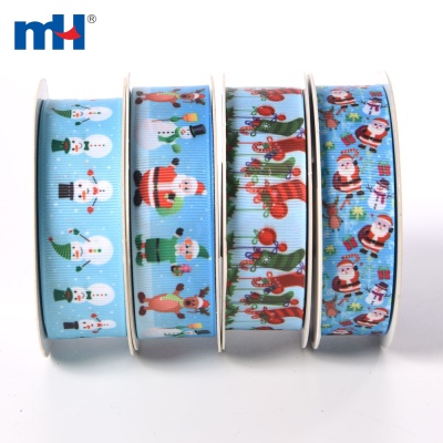 25mm Grosgrain Christmas Ribbon