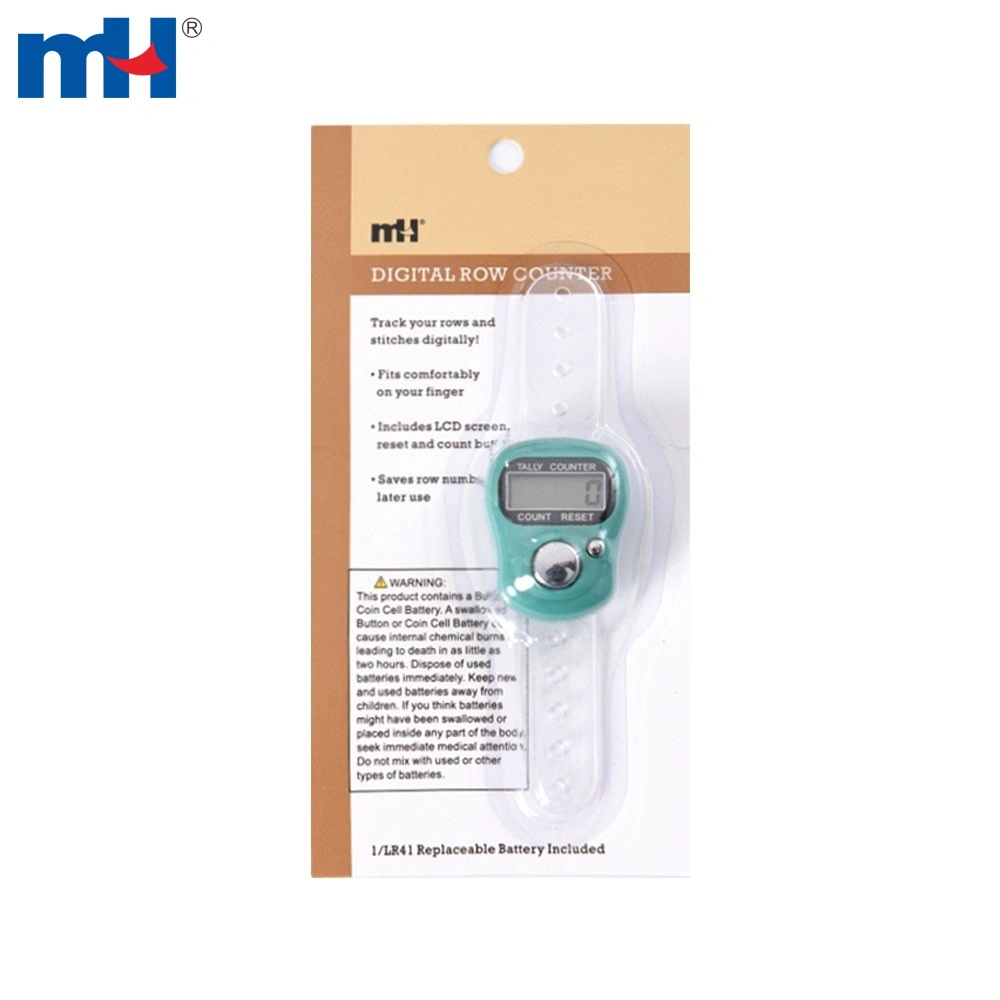 Digital Finger Ring Hand Held Knitting Row counter