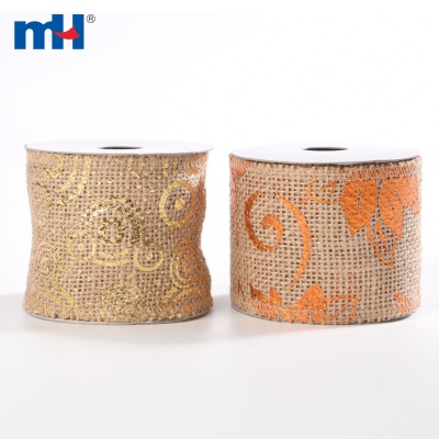 Natural Jute Glitter Ribbon