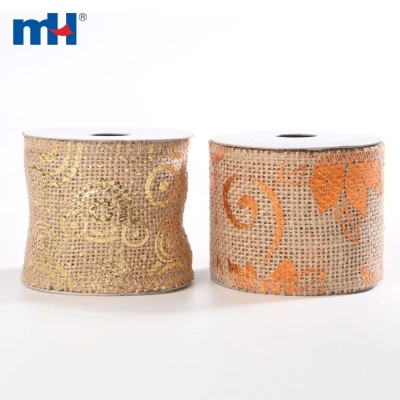 Natural Jute Glitter Ribbon