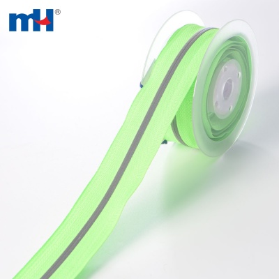 #7 Fluorescent Reflective Zipper