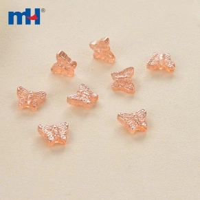 Perles de verre papillon cristal