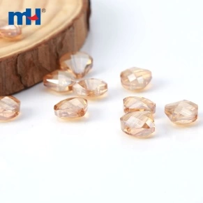 Perles de coeur en cristal