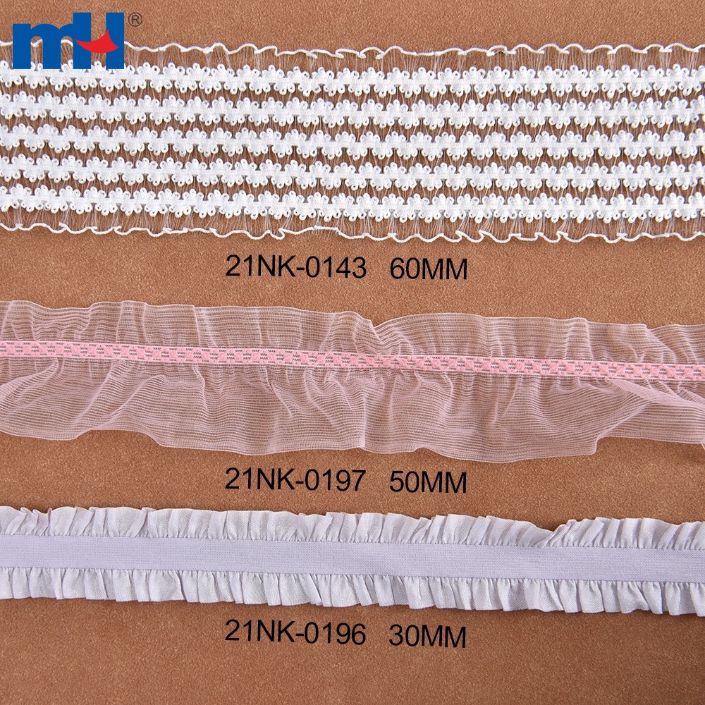Ruffled Edge Lingerie Elastic Stretch Trim