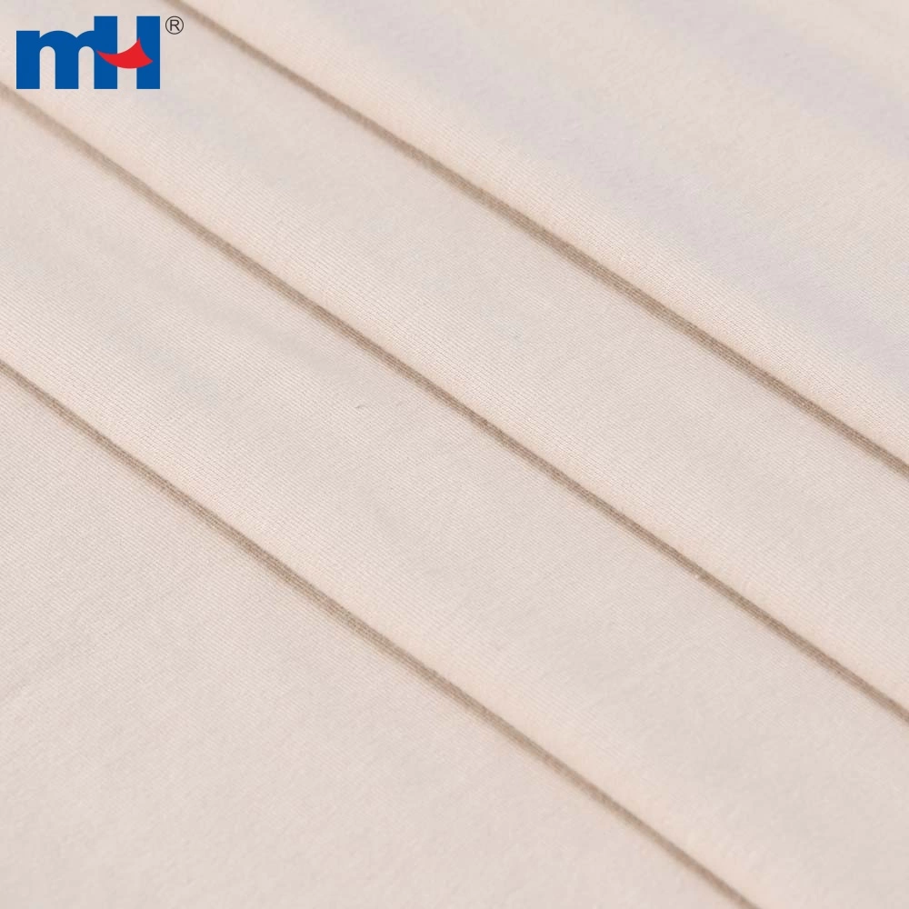 White Cotton/Spandex Jersey Fabric - 200 GSM