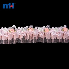 3D Mesh Flower Lace Trim