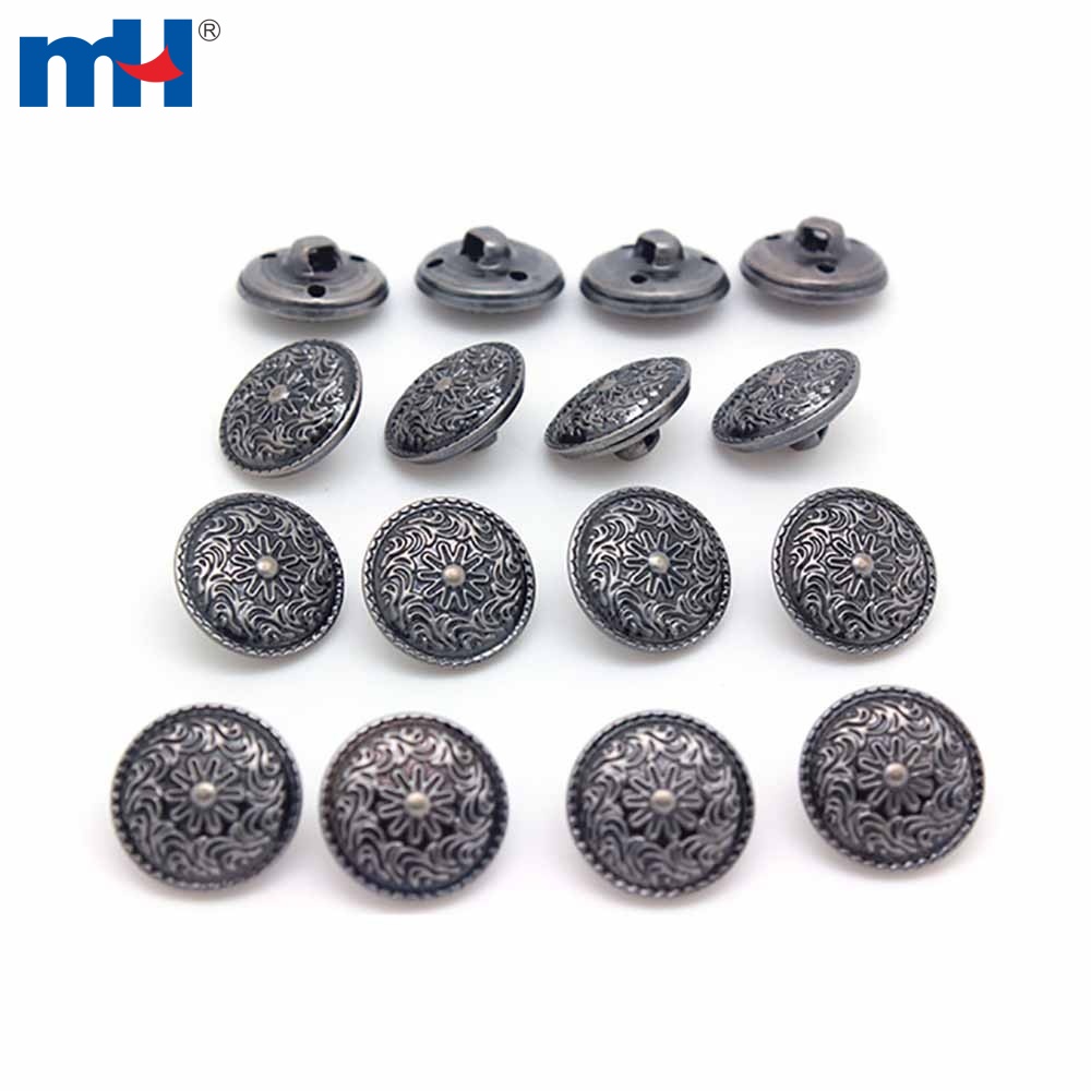 Metal Alloy Pewter Shank Button for Sewing
