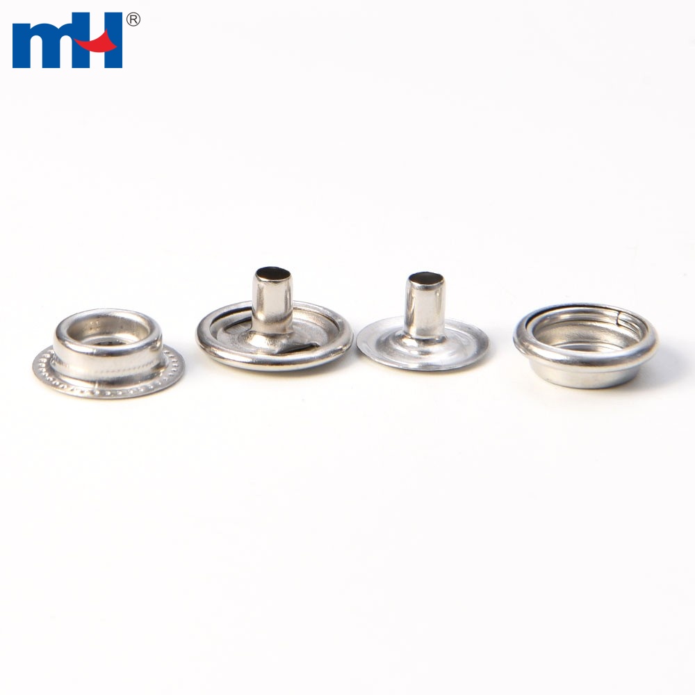 Metal Snap Button Fastener with Caps Sockets Studs