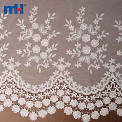 3D Embroidered Mesh Lace