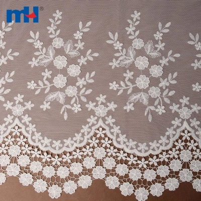 3D Embroidered Mesh Lace