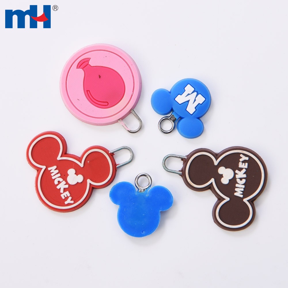 Zipper Repair Charms, Mickey Mouse Zipper Pull Repair Charm Rustic Gold -  for Repair or Decorate Shoes, Purses, Keychains + More