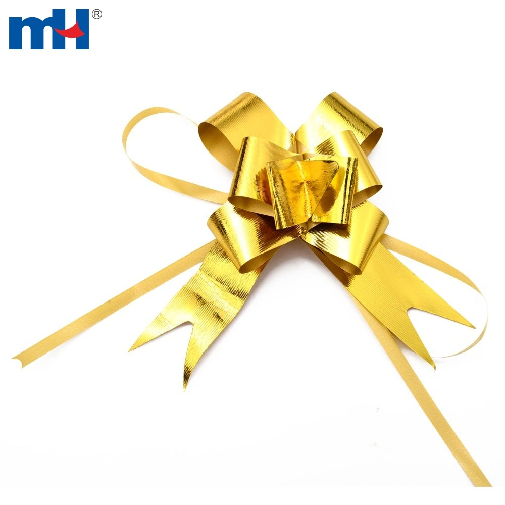 Pull Bow Metallic Gold