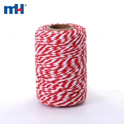 2mm Red White Cotton String Twine