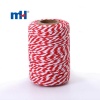 Cordel de algodón blanco rojo de 2 mm