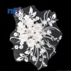 Applique en dentelle perlée en maille 3D