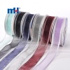 Metallic Silver Shiny Edge Wired Ribbon