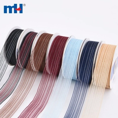 Metallic Stripe Ribbon