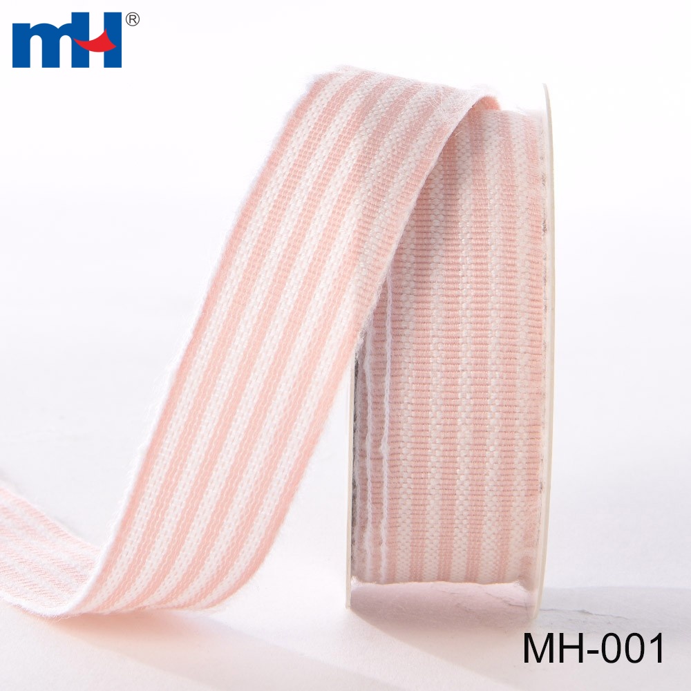 striped woven ribbon