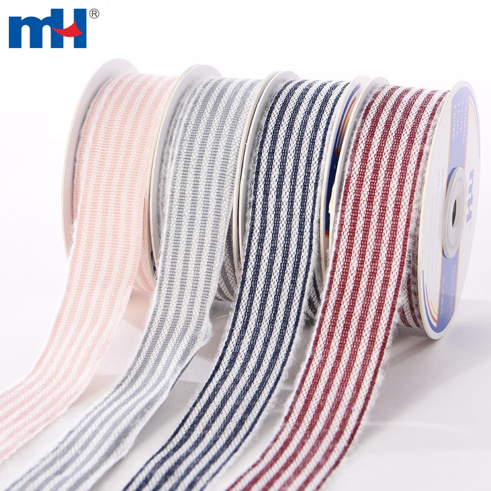 Stripes woven ribbon