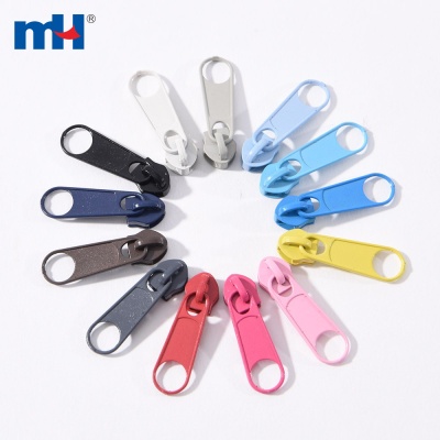 Slider with Long Puller for Nylon Zipper