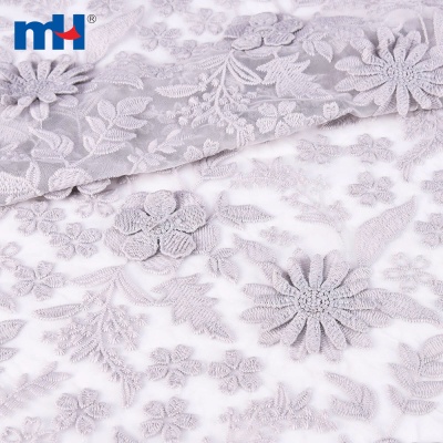 3D Floral Fabric