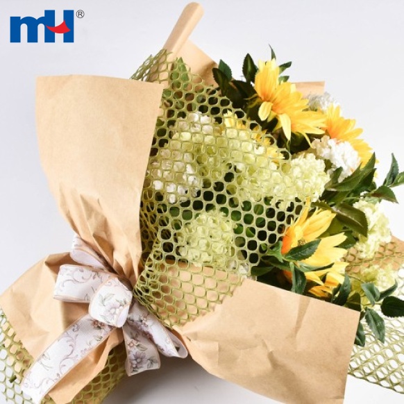 mesh flower wrapping paper