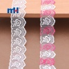 Bordure en dentelle de tulle brodée festonnée