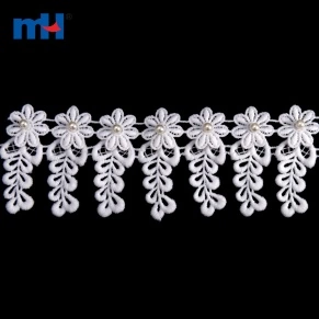 3D Beaded Embroidered Lace Trim