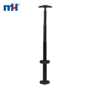 Poignée de chariot simple noire pour bagages