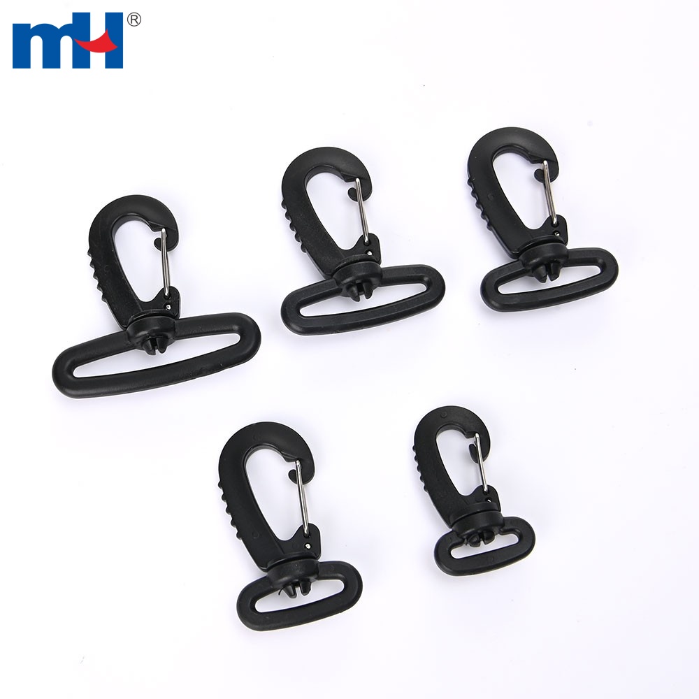 25*42mm Plastic/Metal Swivel Snap Hook Clip Bag Belt Strap